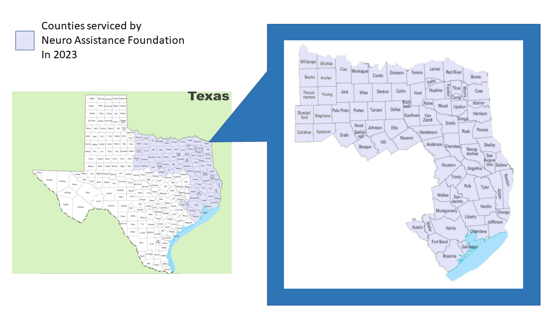 NAF Service Counties 2023 July